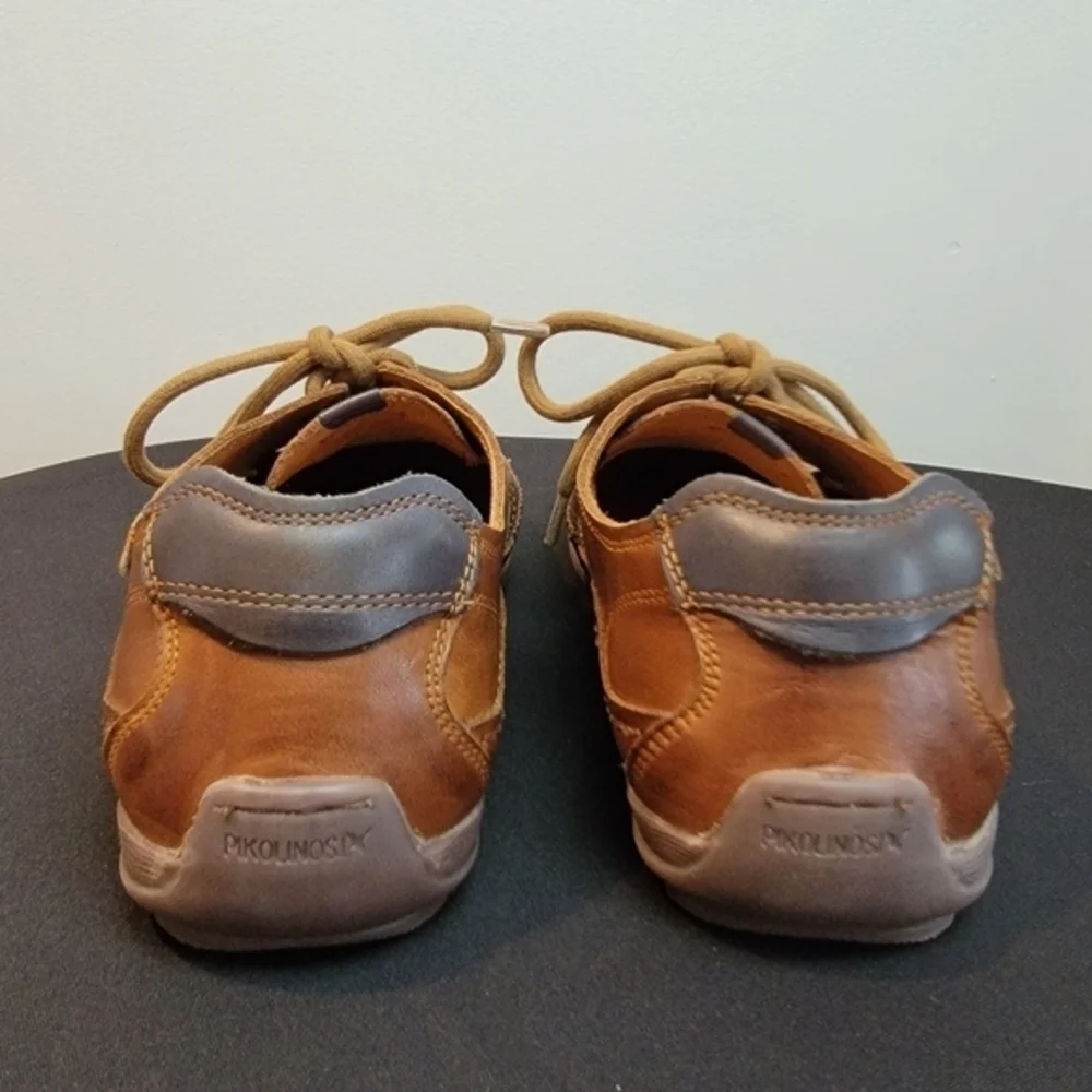 Pikolinos Cuero Brown Leather‎ Oxford Lace Up Flat Shoes EUR 40